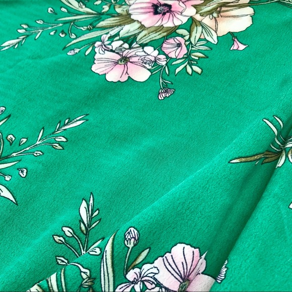 PrettyLittleThing Kimono Sleeve Mini Dress Floral - Picture 3 of 5